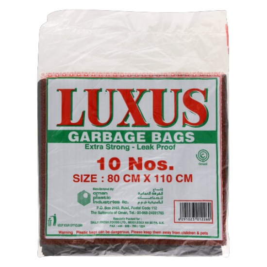 Luxus Garbage Bag 10 Pieces 80x110cm, Pack Of 30