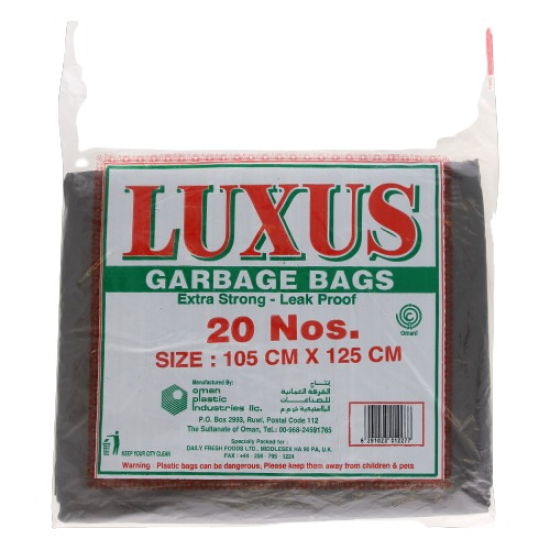 Luxus Garbage Bag 20 Pieces 105x125cm, Pack Of 20