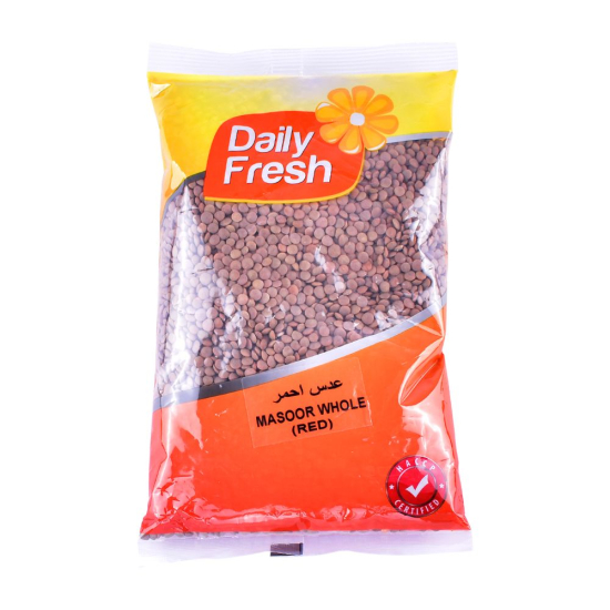 Daily Fresh Masoor Whole Red 1kg, Pack Of 12