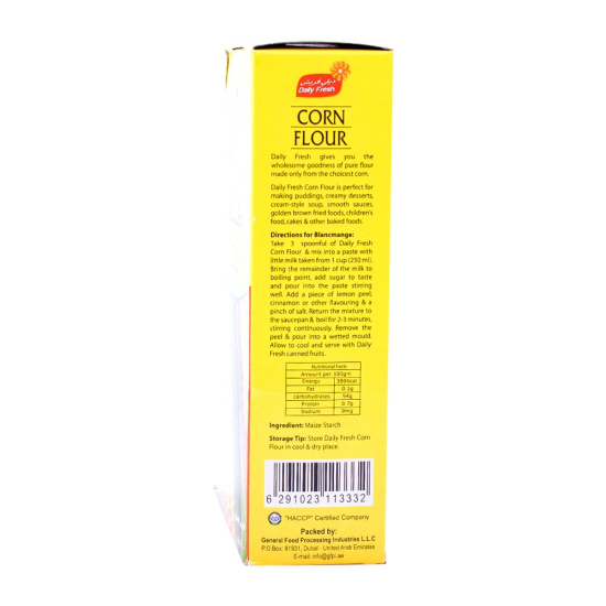 Daily Fresh Corn Flour 24x400g, Pack Of 6