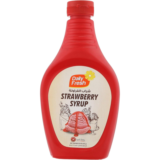 Daily Fresh Strawberry Syrup 624g, Pack Of 12