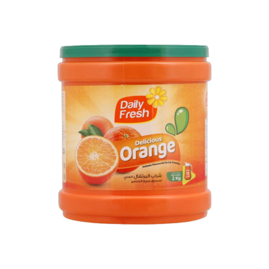 Daily Fresh Orange Instant Powder 2kg, Pack Of 6