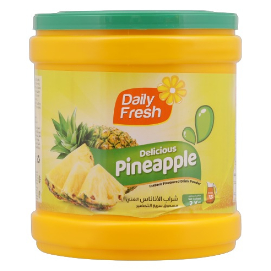 Daily Fresh Pineapple instant Drink Powder 2kg, Pack Of 6