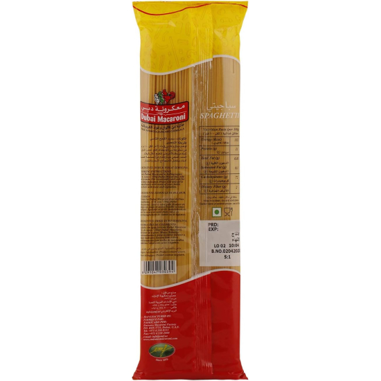 Dubai Macaroni Spaghetti Pasta 400g, Pack Of 20