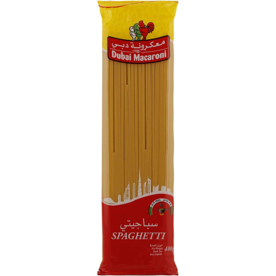 Dubai Macaroni Spaghetti Pasta 400g, Pack Of 20