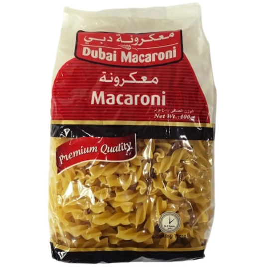 Dubai Macaroni Corni fusilli 400g, Pack Of 20