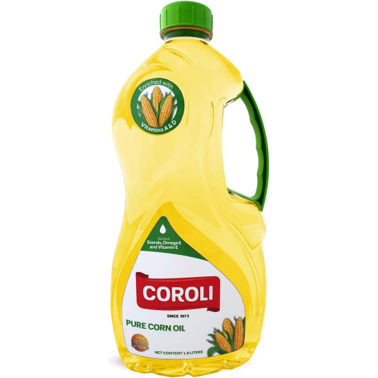 Coroli Corn Oil, 1.8 liters, Pack Of 6