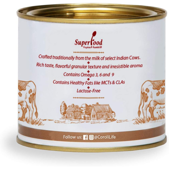 Coroli Pure Cow Ghee Tin 400 ml, Pack Of 12