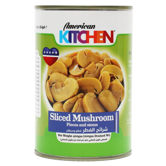 American Kitchen Mushroom Pieces And Stems 400g, Pack Of 24