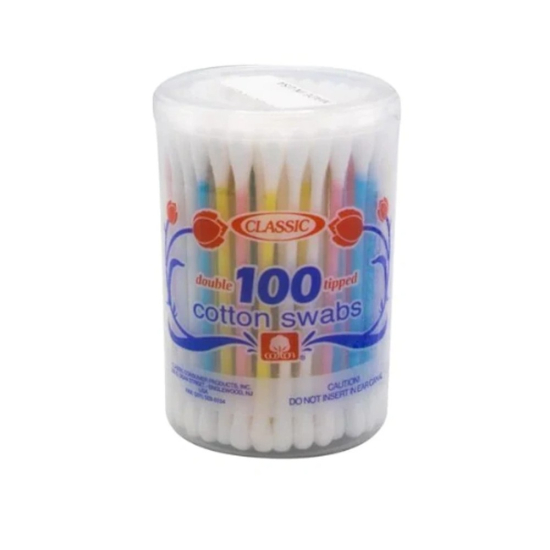 Classic Cotton Swabs 100's, Pack Of 48