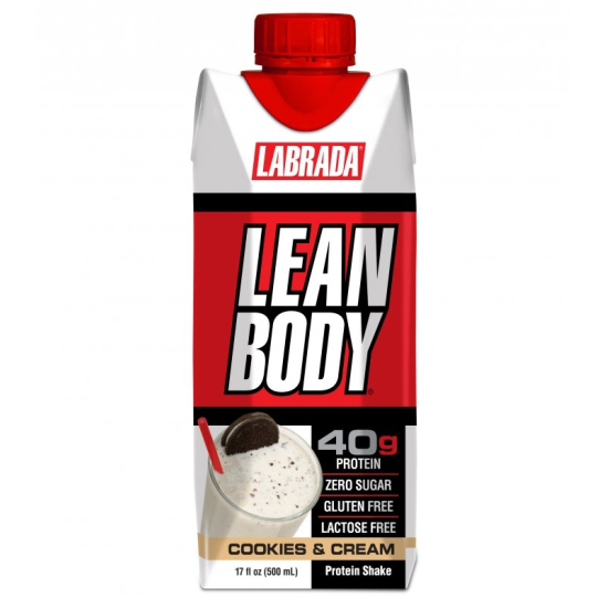 Lean Body Protein Shake Cookies & Cream 500 ml, Pack Of 6