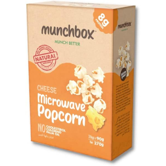  Munchbox Cheese Microwave Popcorn 270g, Pack Of 25