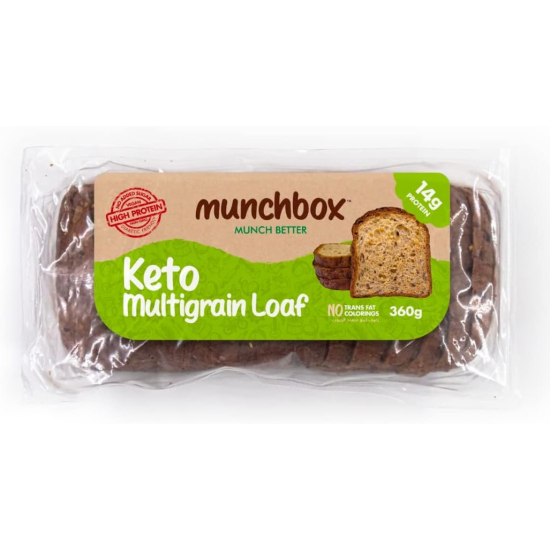 Munchbox Keto Multigrain Loaf 360g, Pack Of 10