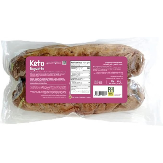 Munchbox Keto Baguette 220g, Pack Of 20