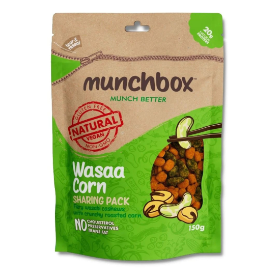 Munchbox  Wasaa Corn Sharing Pack 150g, Pack Of 10