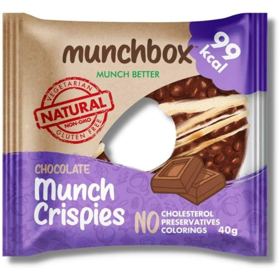 Munchbox Chocolate Munch Crispies 50g, Pack Of 10