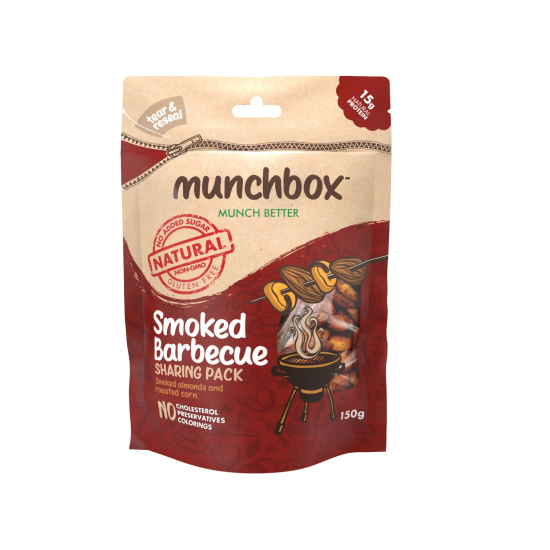 Munchbox Smoked BBQ Sharing Pack 150g, Pack Of 10