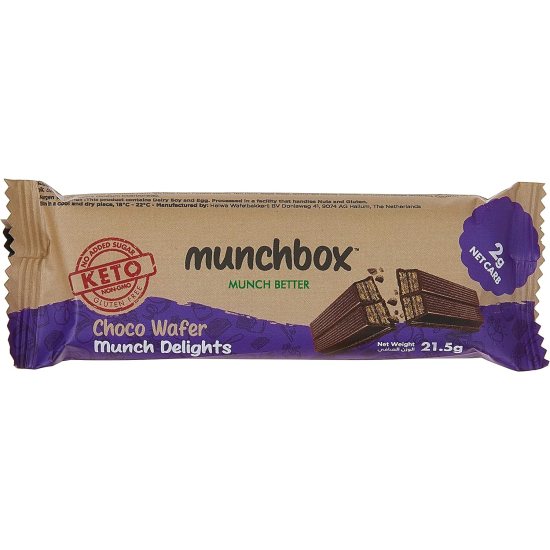 Munchbox Choco Wafer 2 Finger 22g, Pack Of 36