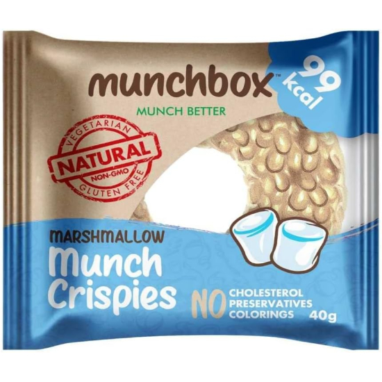 Munchbox Marshmallow Munch Crispies 40g, Pack Of 10