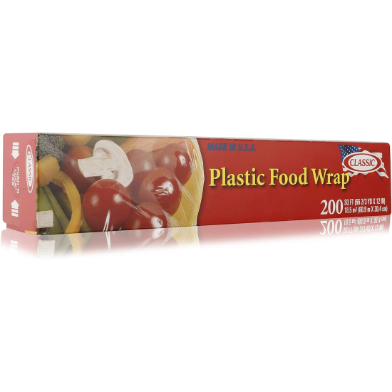 Classic Plastic Food Wrap 24x200 Feet, Pack Of 2