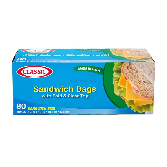 Classic Sandwich Bag 24x80's, Pack Of 4