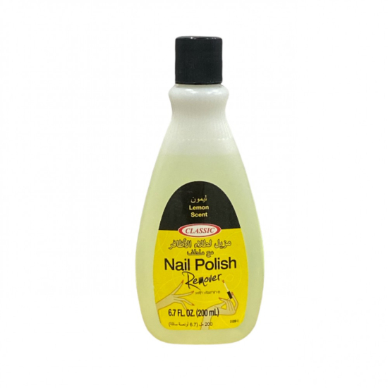 Classic Nail Polish Remover Lemon 200 ml, Pack Of 24