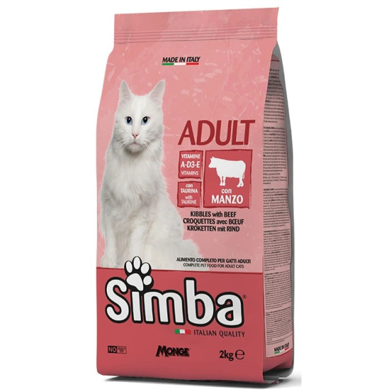 Simba Cat Croquettes With Beef 2kg, Pack Of 6