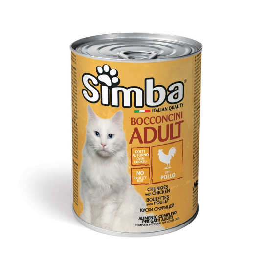 Simba Chunkies With Chicken Cat Wet Food 415g, Pack Of 24