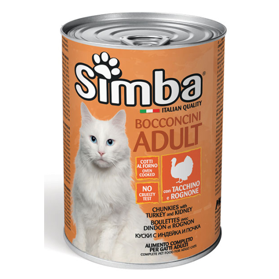 Simba Cat Chunkies With Turkey And Kidney 415g, Pack Of 24