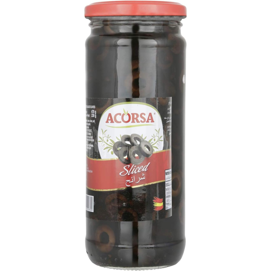 Acorsa Olives Black Sliced Jar 12X230gm L/Jar, Pack Of 3