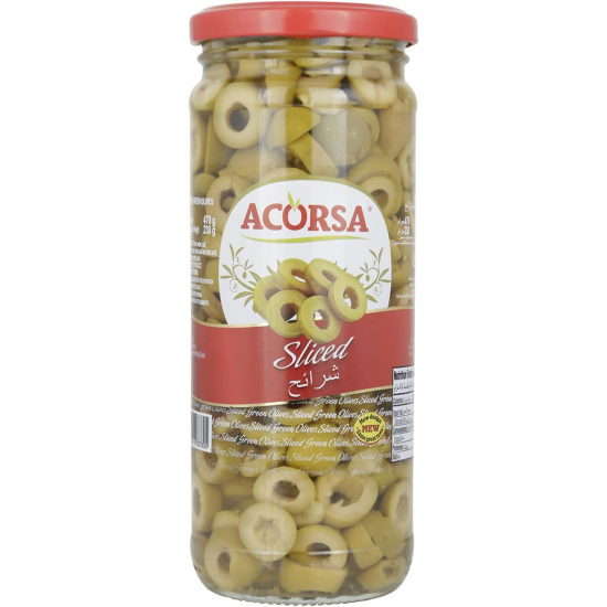 Acorsa Olives Green Sliced Jar 12x230gm L/Jar, Pack Of 3