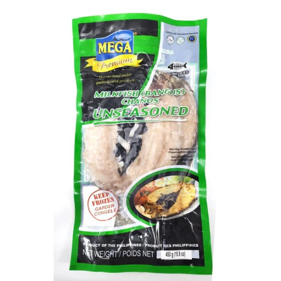 Mega Frozen Food Boneless Milk Fish Plain 450g, Pack Of 20