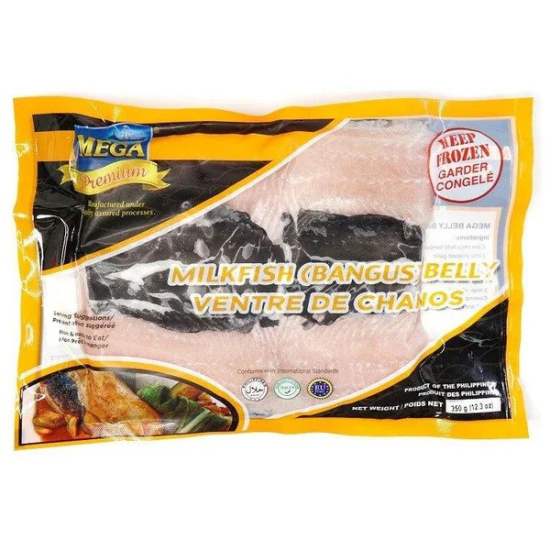 Mega Premium Boneless Bangus Prime Belly 350g, Pack Of 20