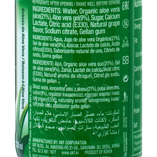 OKF Liquid Aloe Vera Juice 250 ml, Pack Of 15