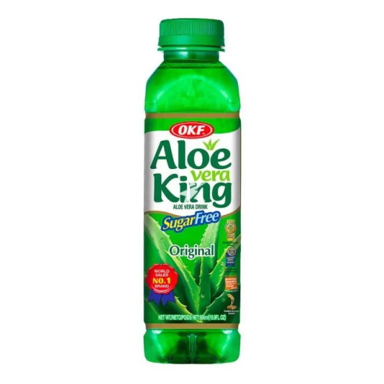 OKF Aloe Vera King Drink Sugar Free Original 500 ml, Pack Of 20