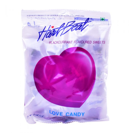 Hartbeat Candy Blackcurrant 125g, Pack Of 40