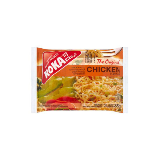 Koka Chicken Flavour Noodle Packet 5 Pieces 85g, Pack Of 12