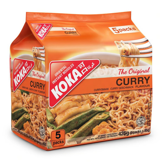 Koka Curry Instant Noodles 5 Pieces 85g, Pack Of 12