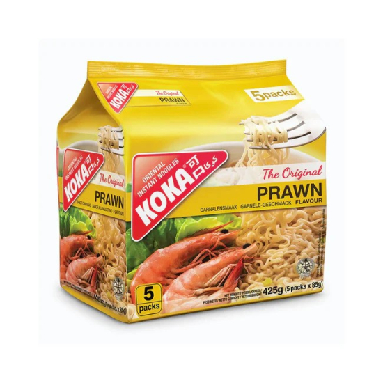 Koka Instant Prawn Noodles 5 Pieces 85g, Pack Of 12