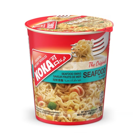 Koka Seafood Instant Cup Noodles 70g, Pack Of 24