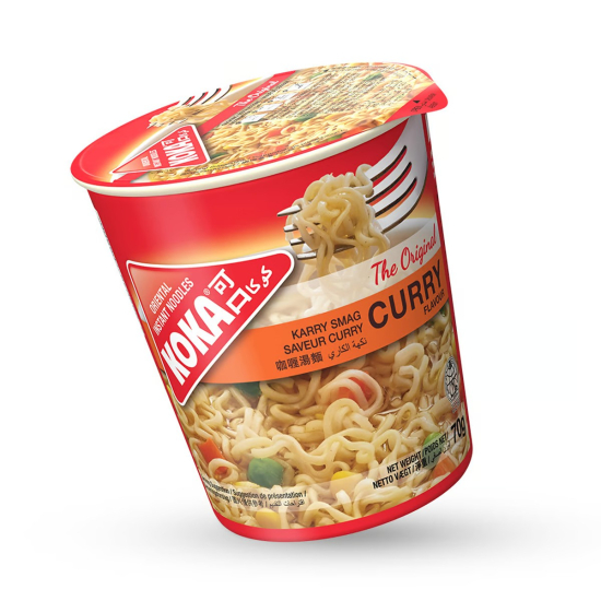 Koka Curry Flavour Instant Cup Noodles 70g, Pack Of 24