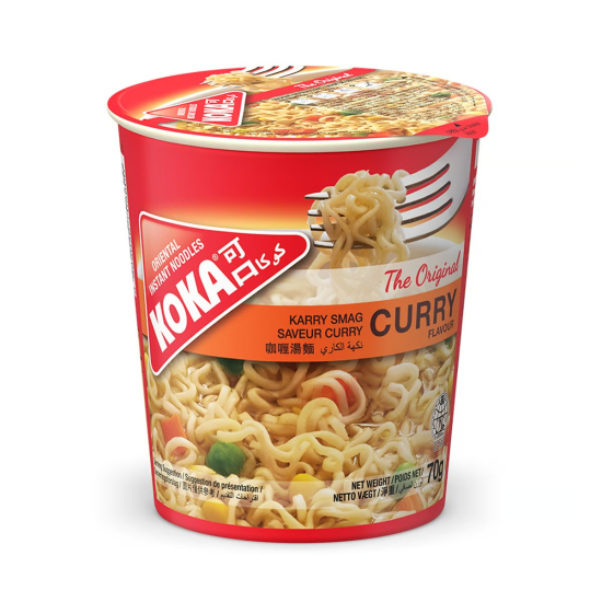 Koka Curry Flavour Instant Cup Noodles 70g, Pack Of 24