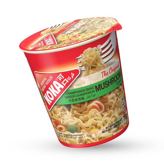 Koka Mushroom Instant Cup Noodles 70g, Pack Of 24