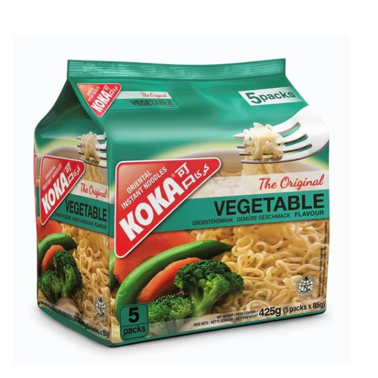 Koka Instant Noodles Vegetables 5 Pieces 85g, Pack Of 12