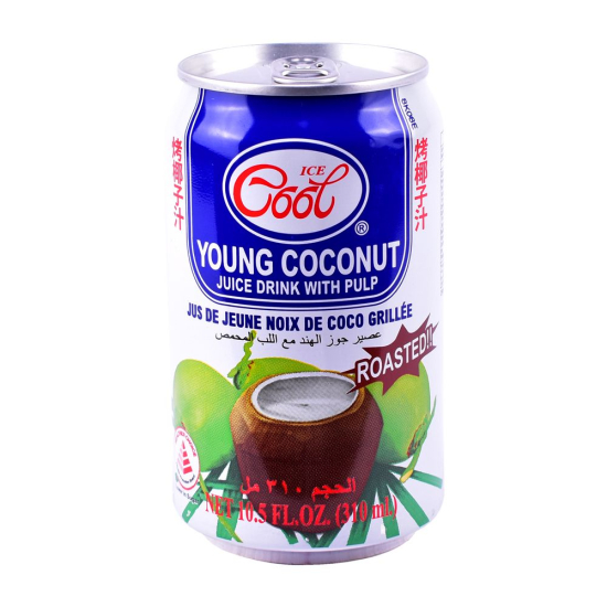 Ice Cool Roasted Young Coconut Juice 310 ml, Pack Of 24