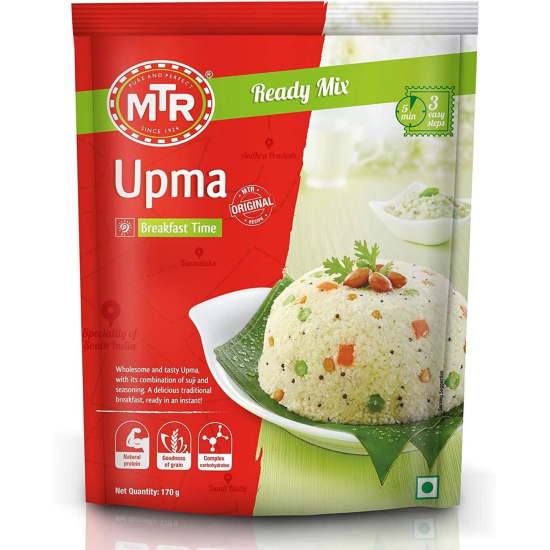 MTR Ready Mix Plain Upma 200g, Pack Of 30