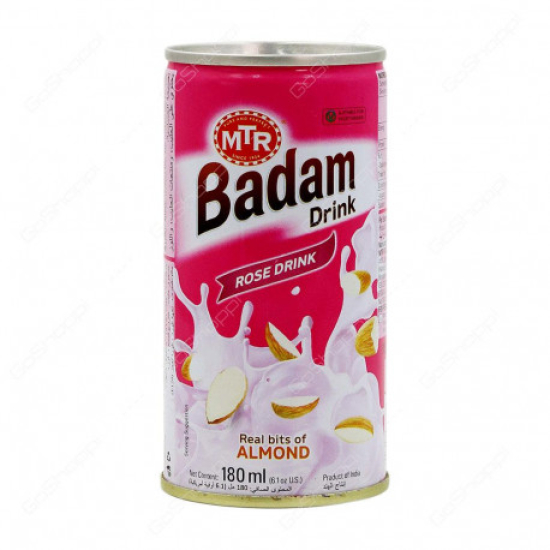 MTR Badam Rose Drink 180 ml, Pack Of 48