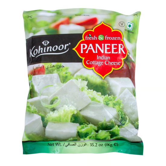 Kohinoor Fresh And Frozen Paneer  Cubes 1kg, Pack Of 12