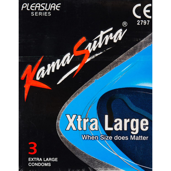 Kama Sutra Condom Xtra Large 3 Pieces, Pack Of 24