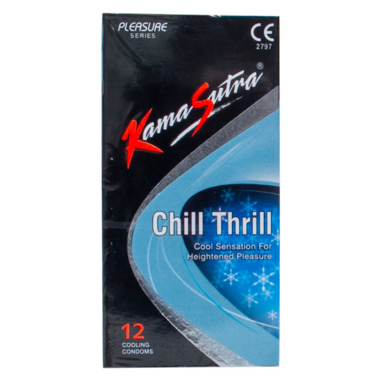 Kamasutra Chill Thrill Condoms 12 pcs, Pack Of 12